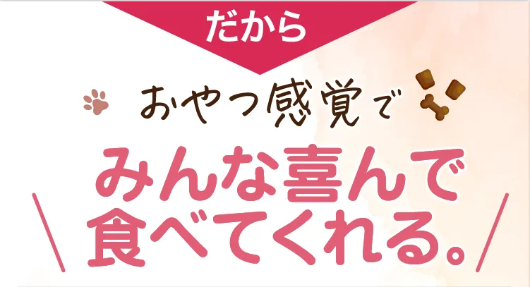 だからおやつ感覚で食べてくれる